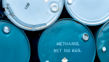 blue methanol barrels