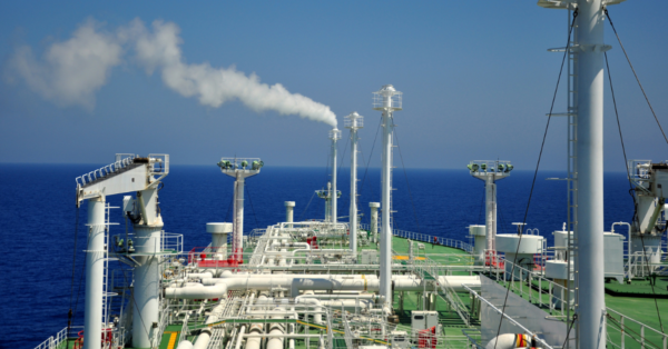 LNG carrier venting methane