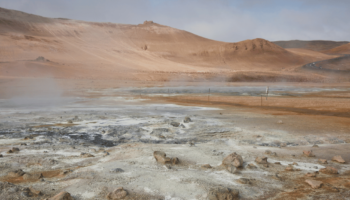 geothermal landscape in Iceland